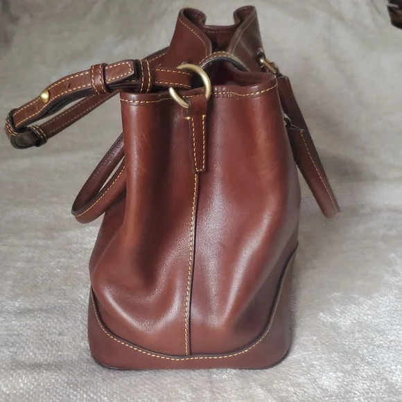 Dooney and Bourke Florentine Leather Perry Satchel - Picture 3 of 12